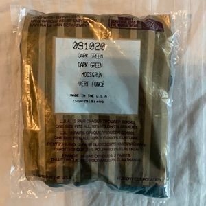 Dark green trouser socks, pantyhose